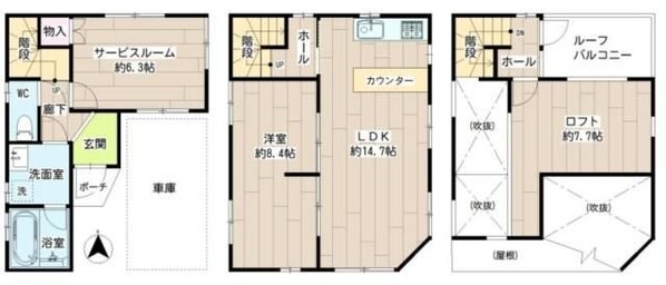 中幸町４丁目戸建の物件間取画像